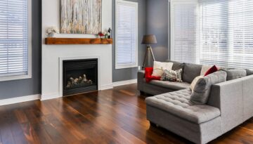Wood floor panelling